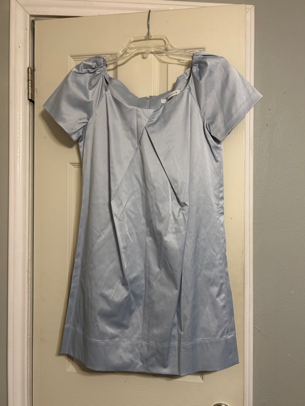 20%❤️‍🔥off+🆓🚢 Chaiken profile blue cross pleat dress NWT